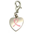 Pink Ribbon Breast Cancer Awareness Charm